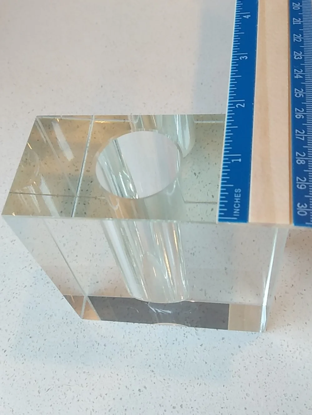 Modern Minimalist Clear Crystal Decorative Bud Vase